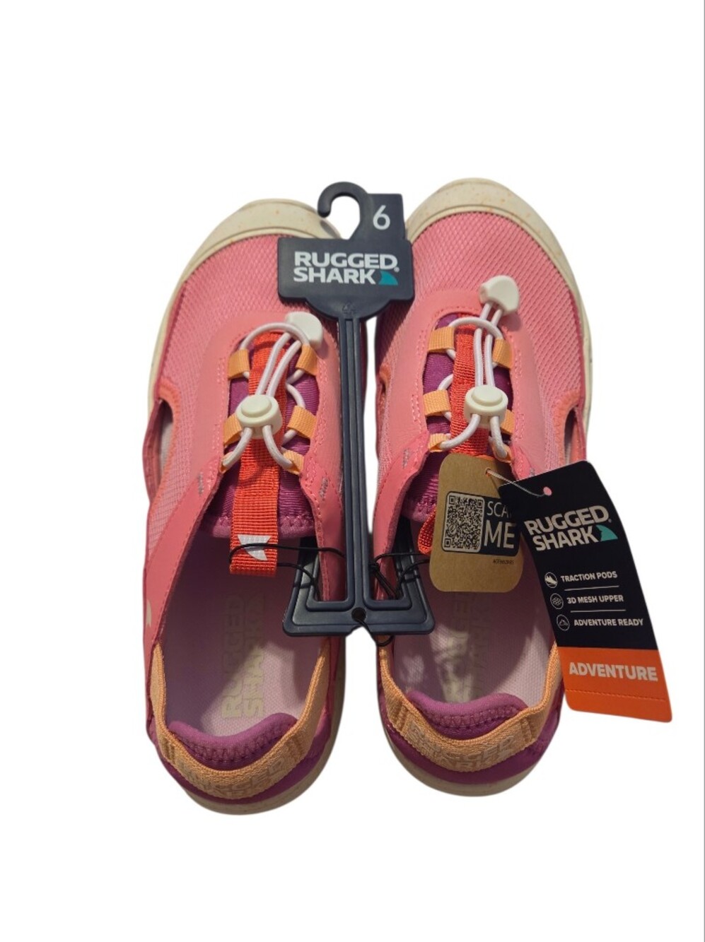 Rugged Shark Pink Trek Sandal
